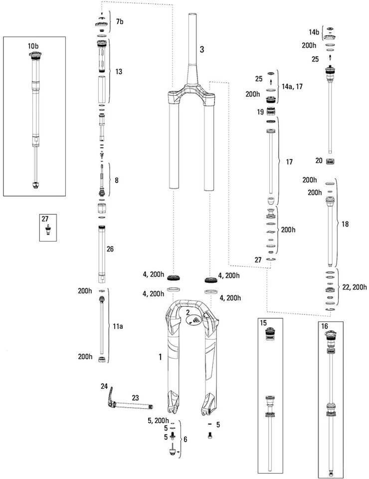 ROCKSHOX Repuestos Lyrik RCT3 (A1 / 2016-2017) 27,5" 3 ROCKSHOX Repuestos Lyrik RCT3 (A1 / 2016-2017) 27,5"