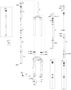 ROCKSHOX Repuestos Lyrik RC (B1 / 2016-2017) 29"